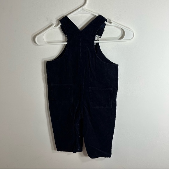 Vintage Hartstrings Snowboarding Penguin Corduroy Overalls Navy Blue 24 mos - Picture 4 of 6